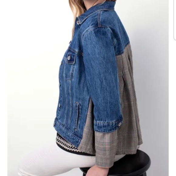 Tribal Jean Jacket, size small - Picture 2 of 3